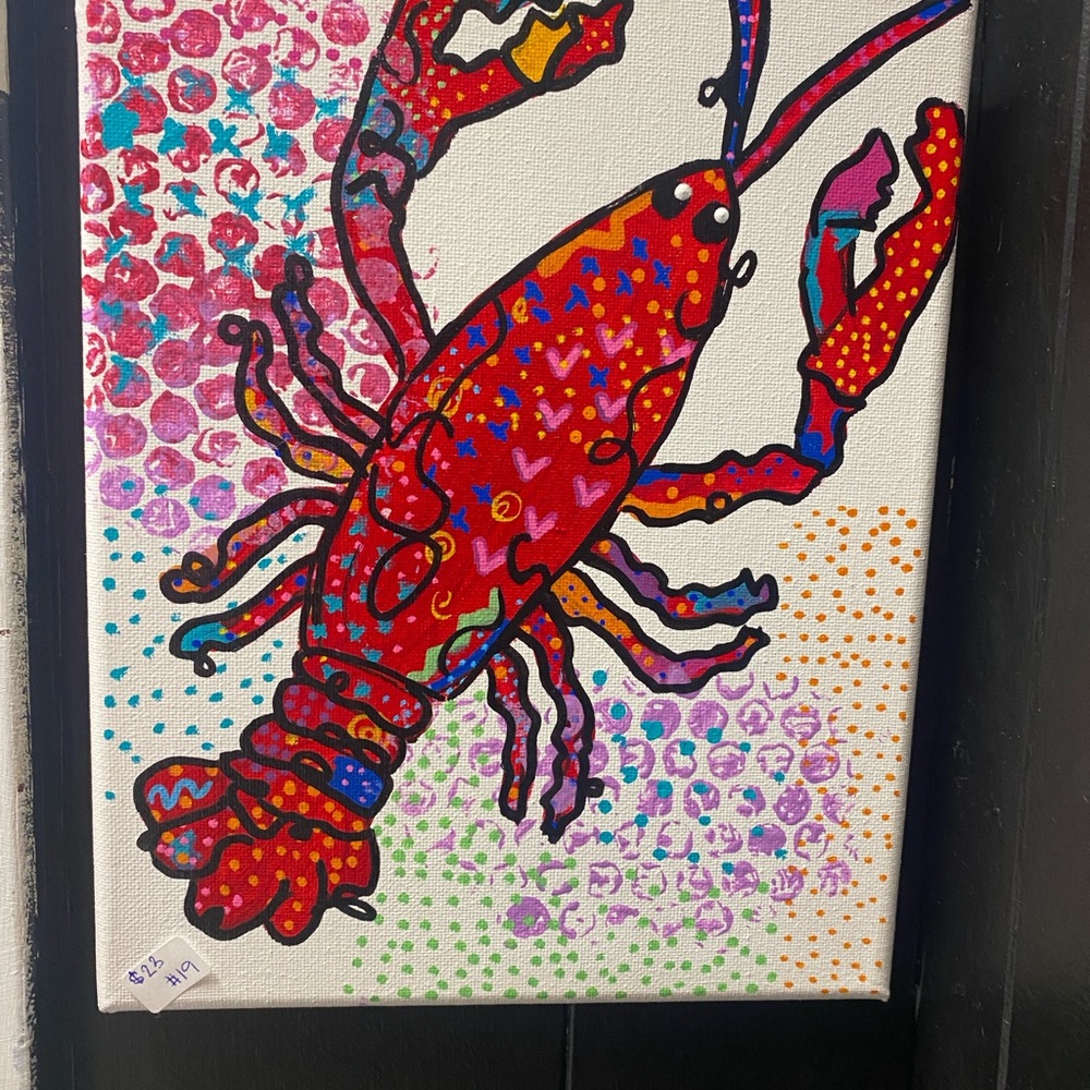 Colorful Lobster Canvas Art